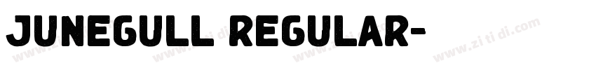 JUNEGULL REGULAR字体转换
